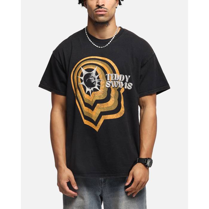 Teddy Swims 【 Spark T-Shirt Mens Black 】 プルオーバー メンズ 黒いこと 黒いこと