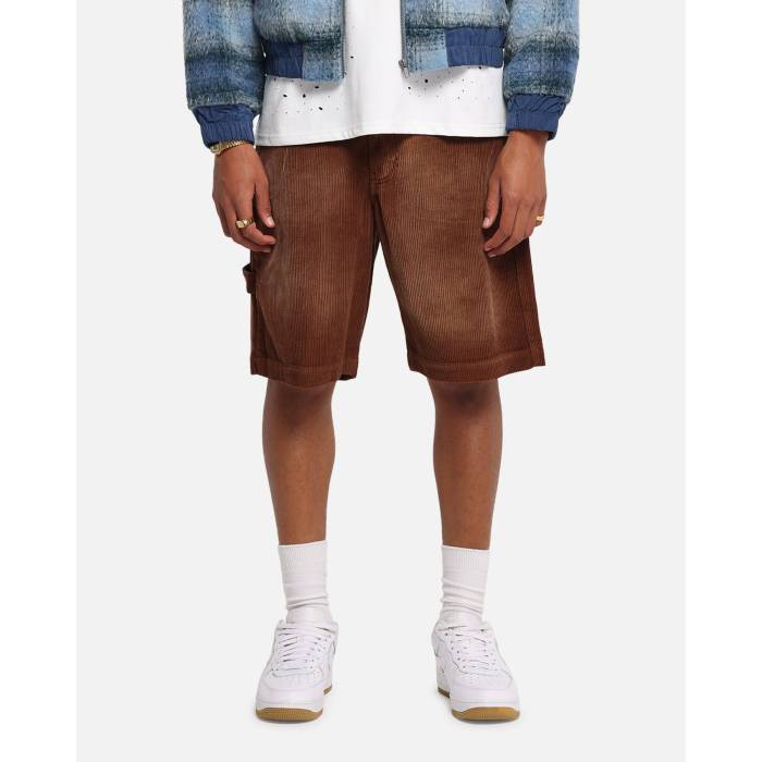Xxiii 【 Corduroy Wash Jorts Mens Brown 】 コール天 メンズ 赤銅色 赤銅色