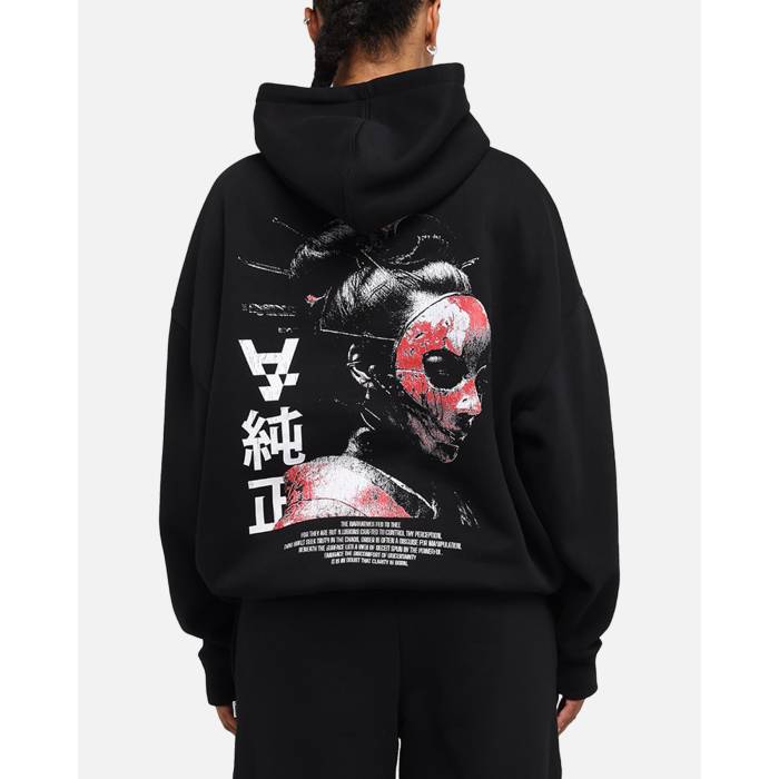 The Anti Order 【 Truth In Chaos Boxy Hoodie Womens Black 】 フーディー パーカー レディース 黒いこと 黒いこと