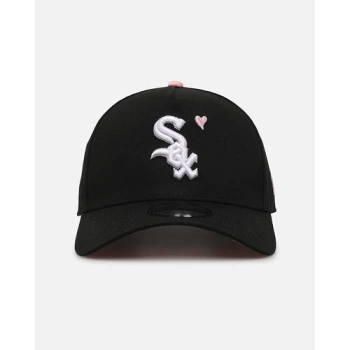 ニューエラ New Era 【 Chicago White Sox 'Satin Hearts 2.0' 9Forty A-Frame Snapback Black/ Mens Pink 】 シカゴ 白色 ホワイト Snapback スナップバック バッグ メンズ pink ピンク