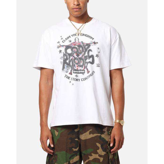 Culture Kings 【 X Wwe Cody Rhodes Wrestlemania Xli Heavy T-Shirt Mens White 】 プルオーバー メンズ 白いこと 白いこと
