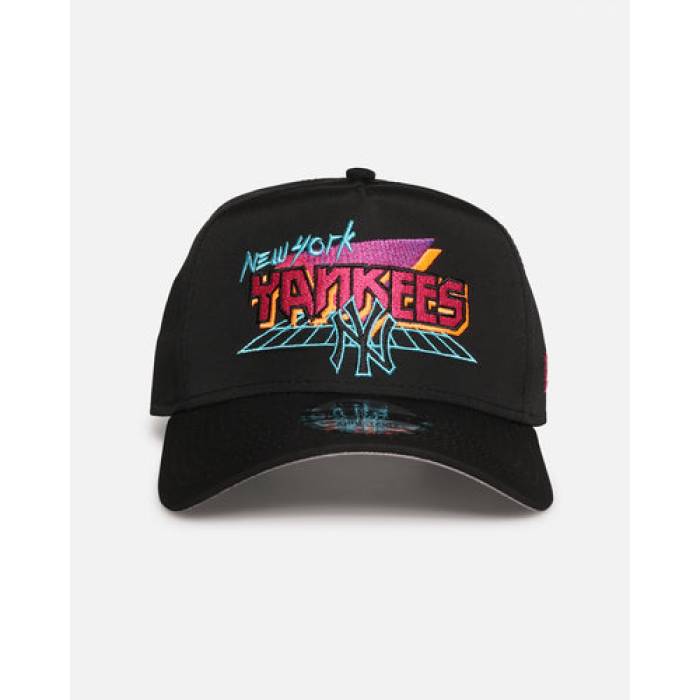 ニューエラ New Era 【 New York Yankees 'Retro Arcade' 9Forty A-Frame Snapback Mens Black 】 ヤンキース Snapback スナップバック バッグ メンズ 黒色 ブラック