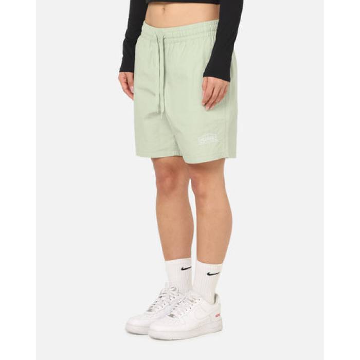 Carre 【 Block Star Beach Shorts Womens Sage 】 さる股引き レディース
