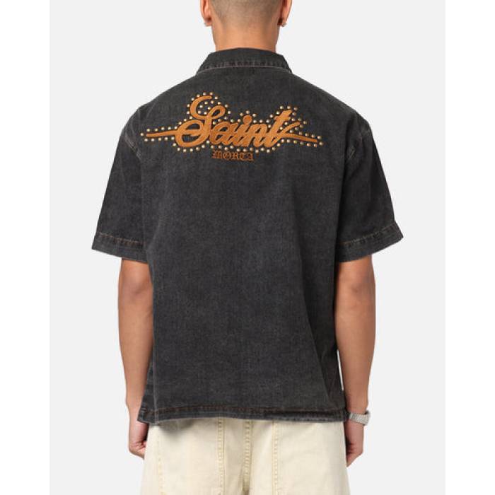 Saint Morta 【 Rodeo Drive Button Up Shirt Mens Black 】 メンズ 黒色 ブラック
