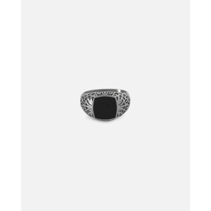 Saint Morta 【 Onyx Square Ring Mens White Gold 】 メンズ 白いこと 白いこと ゴールド