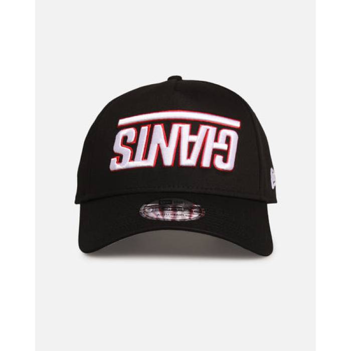 ニューエラ New Era 【 New York Giants 'Upside Down Logo' 9Forty A-Frame Snapback Mens Black 】 ジャイアンツ ダウン Snapback スナップバック バッグ メンズ 黒色 ブラック