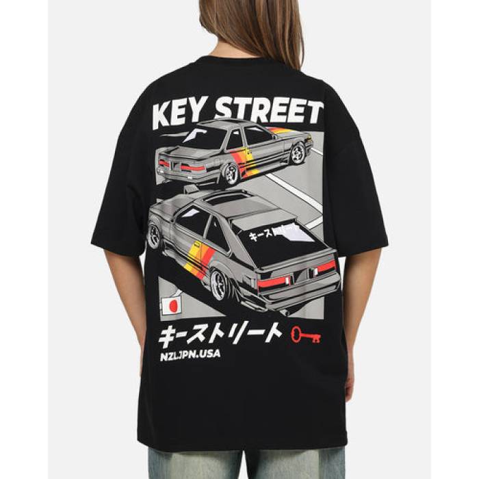 Key Street 【 Antiques Road Show T-Shirt Womens Black 】 Tシャツ レディース 黒色 ブラック