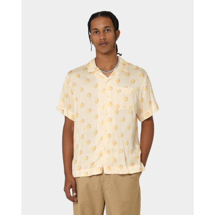 Honor The Gift 【 Century Camp Button Up Shirt Mens Cream Polkadot 】 センチュリー メンズ クリーム