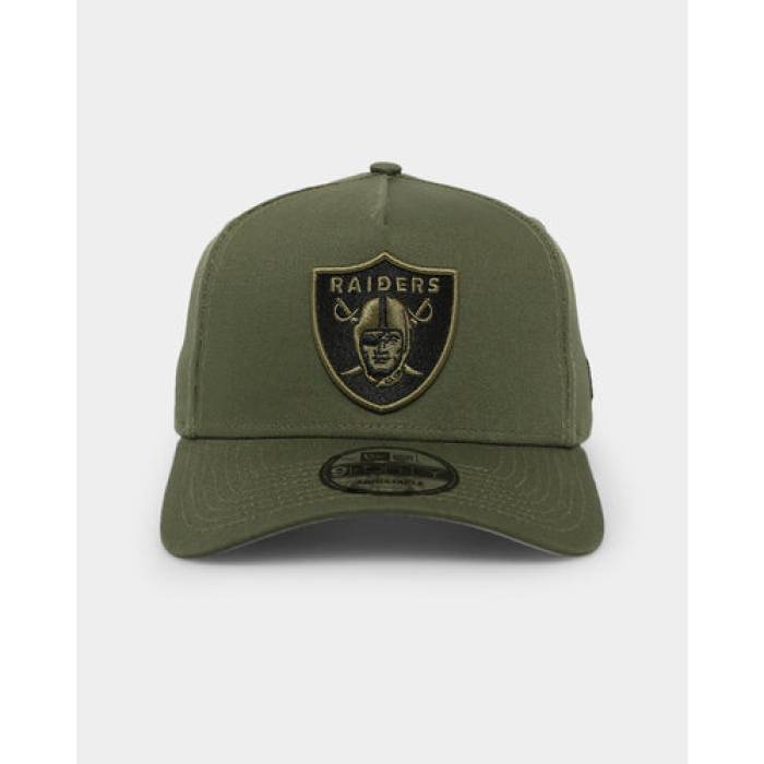ニューエラ New Era 【 Las Vegas Raiders 'Olive/Grey Undervisor' 9Forty A-Frame Snapback Mens Olive/Black 】 ベガス レイダース Snapback スナップバック バッグ メンズ olive オリーブ 黒色 ブラック｜スニケス