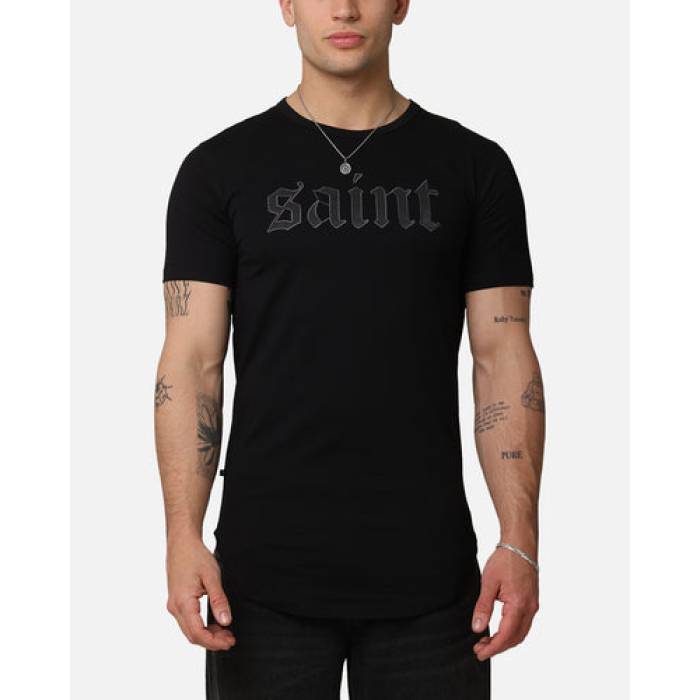 Saint Morta 【 Cambronne Snake El Duplo T-Shirt Mens Black/Grey 】 プルオーバー メンズ 黒いこと 黒いこと 薄墨色 薄墨色