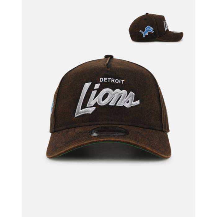 ニューエラ New Era 【 Detroit Lions 'Black Washed Official Team Color' 9Forty A-Frame Snapback Mens Washed Black 】 デトロイト ライオンズ Team チーム Snapback スナップバック バッグ メンズ 黒色 ブラック