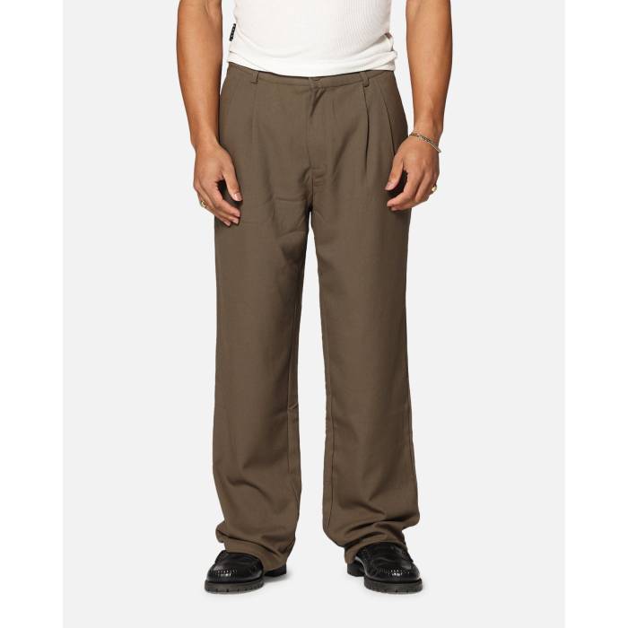Carre 【 Atlas Wide Leg Pants Mens Khaki 】 メンズ カーキ