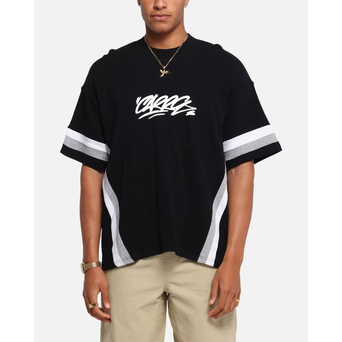 Carre 【 Graffiti Waffle T-Shirt Mens Black 】 ワーヘル プルオーバー メンズ 黒いこと 黒いこと