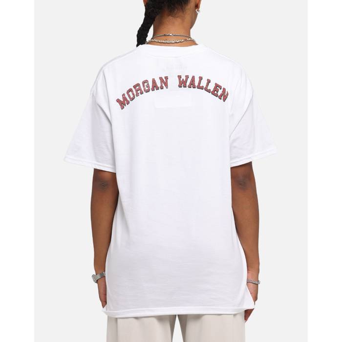 Morgan Wallen 【 Morgan Star T-Shirt Womens White 】 Tシャツ レディース 白色 ホワイト