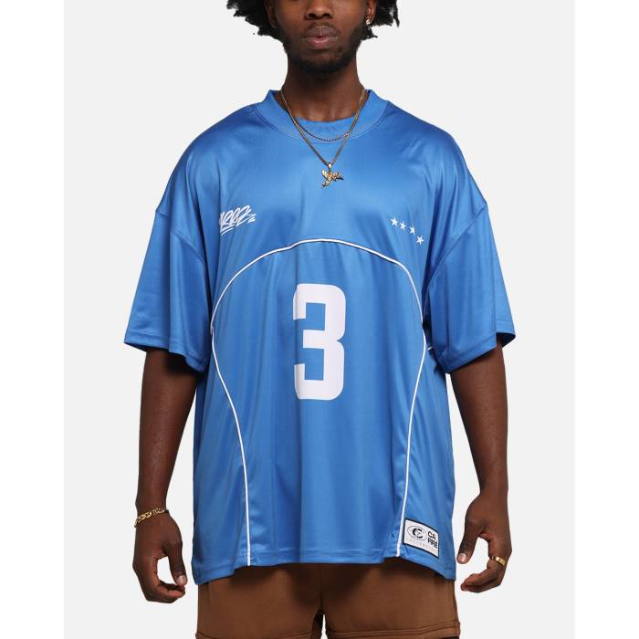 Carre 【 Trainer T-Shirt Mens Blue 】 調教師 プルオーバー メンズ 青み 青色