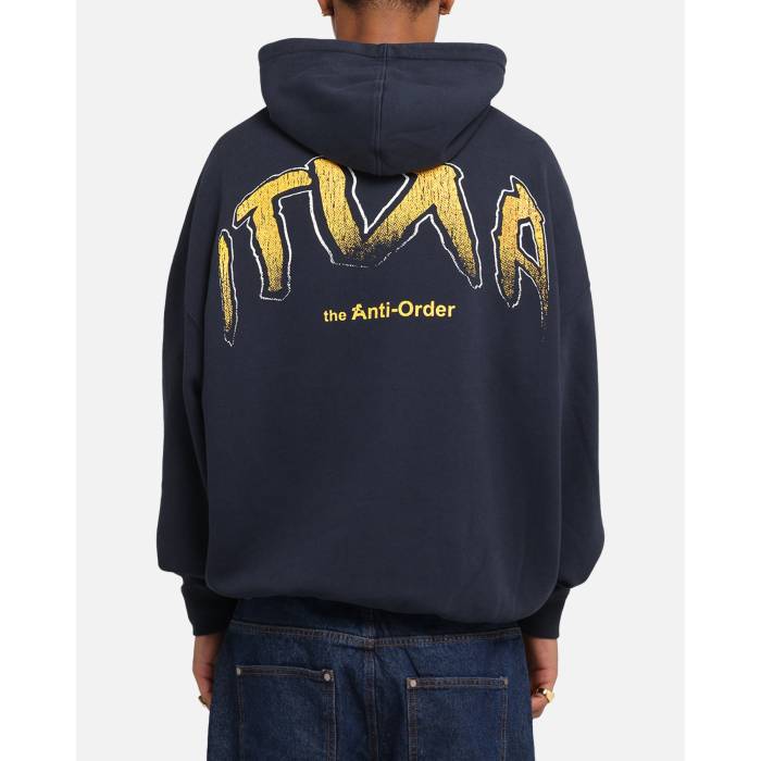 The Anti Order 【 Anti Collegate Boxy Hoodie Mens Navy 】 フーディー パーカー メンズ 紺色 ネイビー|スニケス
