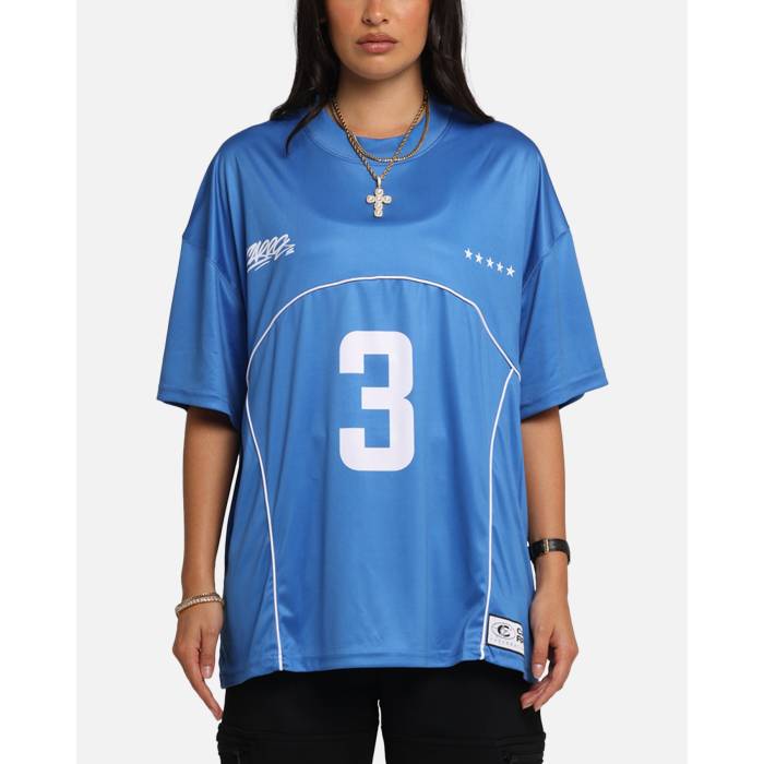 Carre 【 Trainer T-Shirt Womens Blue 】 トレーナー Tシャツ レディース 青色 ブルー