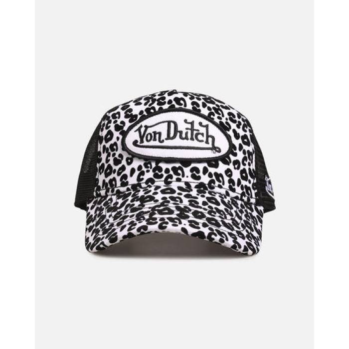 フォンダッチ Von Dutch 【 Trucker Snapback Hat Unisex Black/White 】 トラッカー Snapback スナップバック バッグ ユニセックス 黒色 ブラック 白色 ホワイト