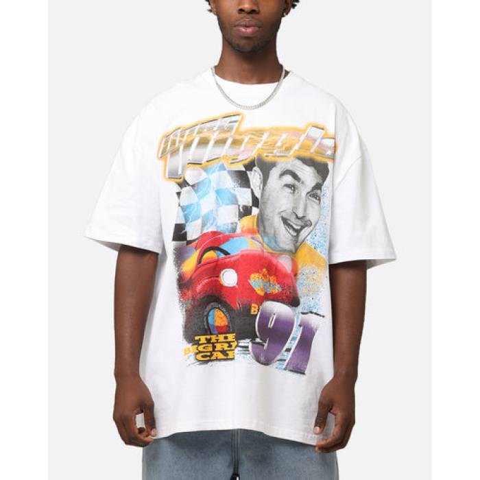 Goat Crew 【 X The Wiggles Greg Wiggle Heavy T-Shirt Mens White 】 プルオーバー メンズ 白いこと 白いこと