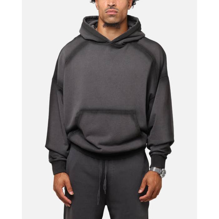 Saint Morta 【 Contrast Wash Hoodie Mens Black Wash 】 フーディー パーカー メンズ 黒色 ブラック|スニケス