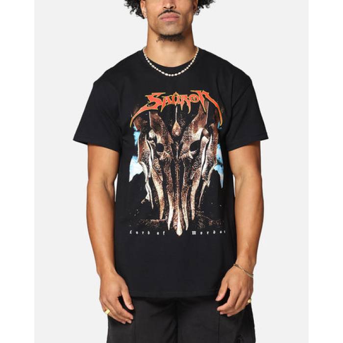 American Thrift 【 X The Lord Of The Rings Sauron T-Shirt Mens Black 】 輪っか ティーシャツ メンズ 黒いこと 黒いこと