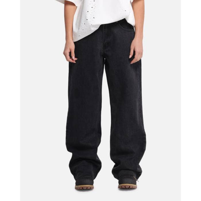 Xxiii 【 Baggy Jeans Womens Washed Black 】 バギージーンズ レディース 黒色 ブラック