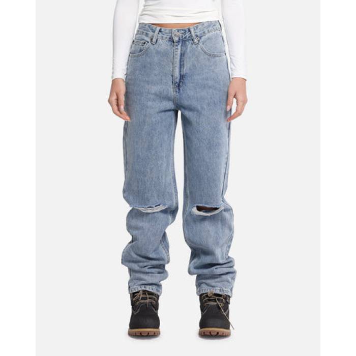 Xxiii 【 Straight Leg Jeans Womens Blue Denim 】 ジーンズ レディース 青色 ブルー デニム｜スニケス