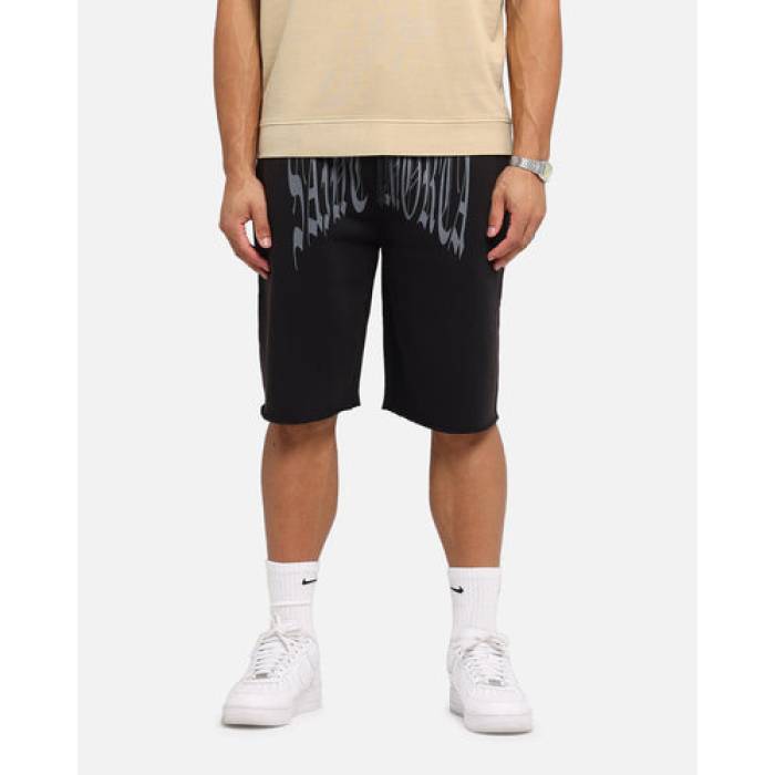 Saint Morta 【 Vill Park Sweat Shorts Mens Vintage Black 】 パーク Sweat スウェット ショーツ メンズ vintage ビンテージ・ヴィンテージ 黒色 ブラック
