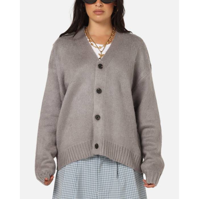 Xxiii 【 V-Neck Cardigan Womens Slate 】 V素っ首 ジレー レディース