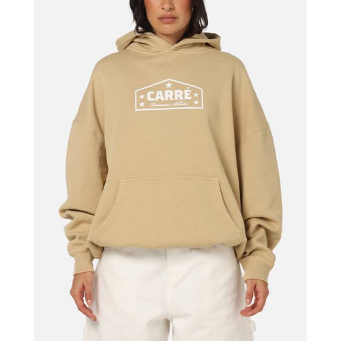 Carre 【 Block Star Hoodie Womens Stone 】 フーディー パーカー レディース