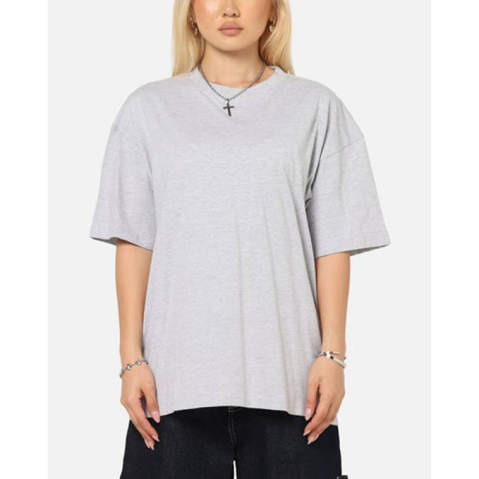 Culture Kings 【 Standard Drop Shoulder T-Shirt Womens Grey Marle 】 standard 標準尺度 プルオーバー レディース 薄墨色 薄墨色