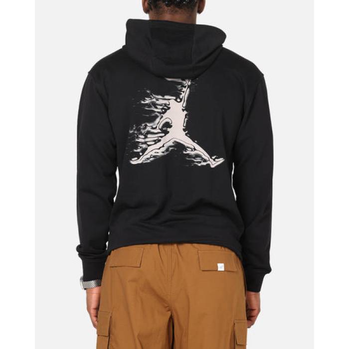 ナイキ ジョーダン Jordan 【 Dri-Fit Graphic Pullover Hoodie Mens Black/White 】 ドライフィット グラフィック フーディー パーカー メンズ 黒色 ブラック 白色 ホワイト｜スニケス