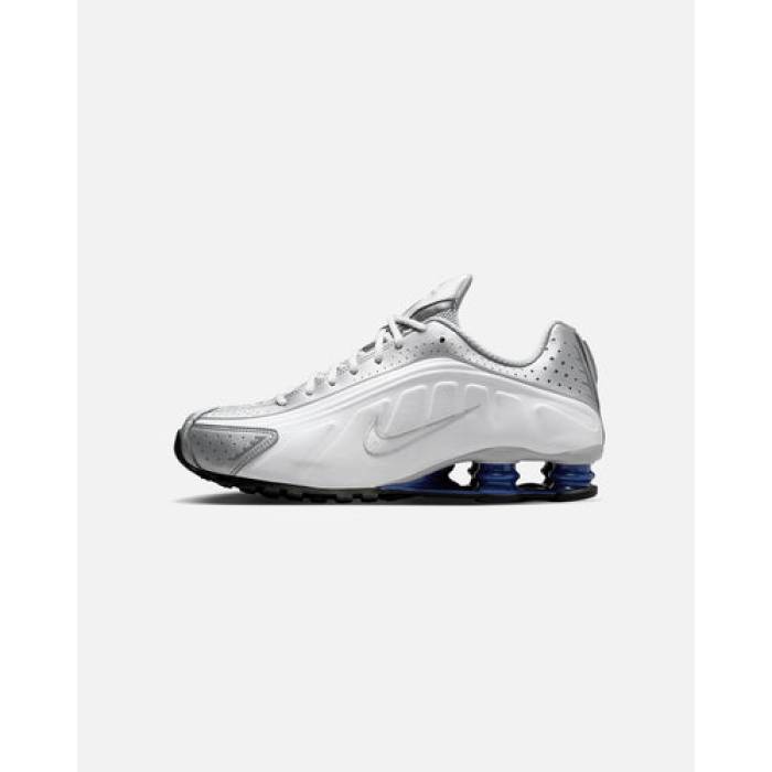 ナイキ Nike 【 Shox R4 Allic Mens White/White-Met 】 Shox ショックス メンズ 白いこと 白いこと
