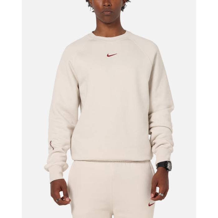 ナイキ Nike 【 Nocta Fleece Crewneck Lt Orewood Brown Mens Lt Orewood Brn 】 フリース 赤銅色 赤銅色 メンズ