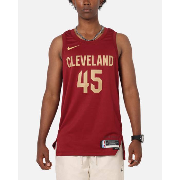 ナイキ Nike 【 Donovan Mitchell Cleveland Cavaliers #45 Icon Edition 2022/23 Dri-Fit Nba Swingman Jersey Mens Team Red 】 クリーブランド キャバリアーズ アイコン ドライフィット ジャージ メンズ Team チーム Red 赤・
