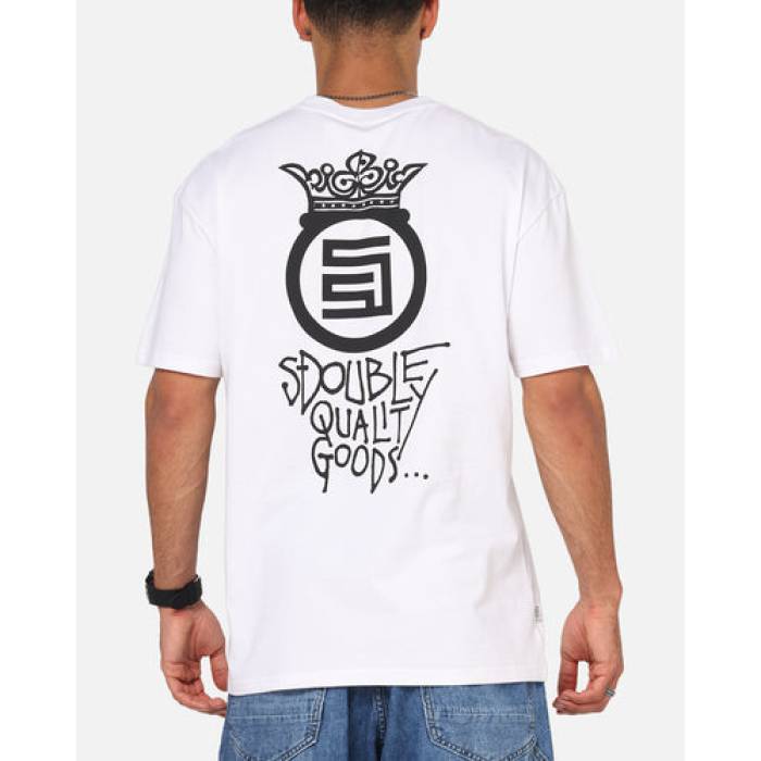 S Double 【 Crown Dot T-Shirt Mens White 】 プルオーバー メンズ 白いこと 白いこと