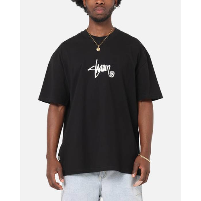 S Double 【 Small Stock T-Shirt Mens Black 】 プルオーバー メンズ 黒いこと 黒いこと