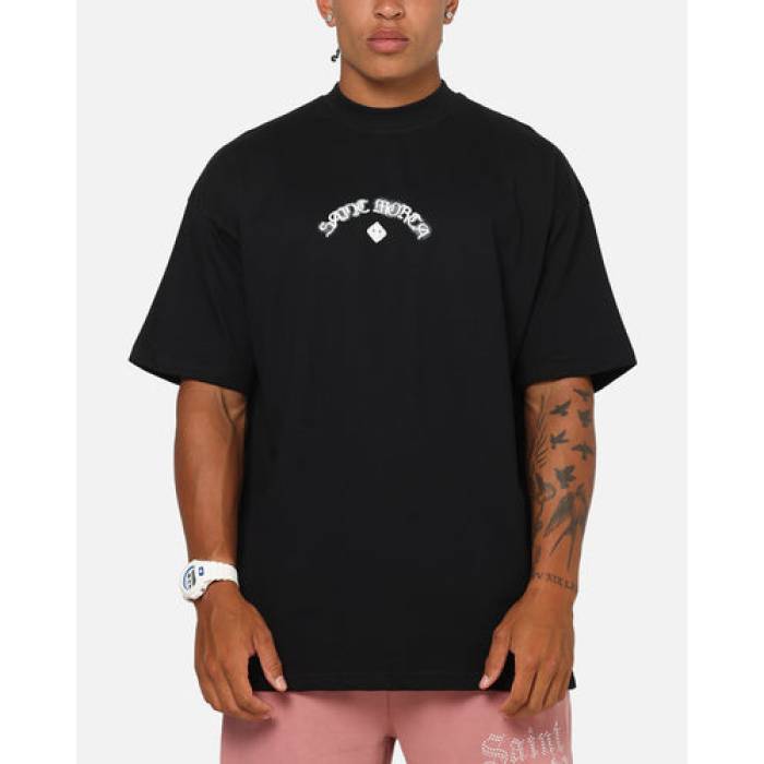 Saint Morta 【 The Return Boxy T-Shirt Mens Black 】 ティーシャツ メンズ 黒いこと 黒いこと