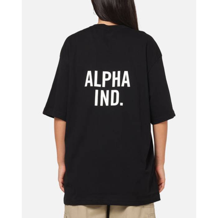 アルファインダストリーズ Alpha Industries 【 Uniform Pocket A.i T-Shirt Womens Black 】 プルオーバー レディース 黒いこと 黒いこと