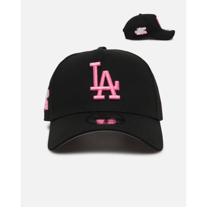 ニューエラ New Era 【 Los Angeles Dodgers 'Black Pink' 9Forty A-Frame Snapback Mens Black/Pink 】 ドジャース Snapback スナップバック バッグ メンズ 黒色 ブラック pink ピンク