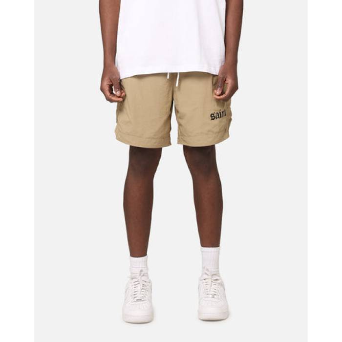 Saint Morta 【 Gothic Nylon Shorts Mens Tan 】 ナイロン さる股引き メンズ