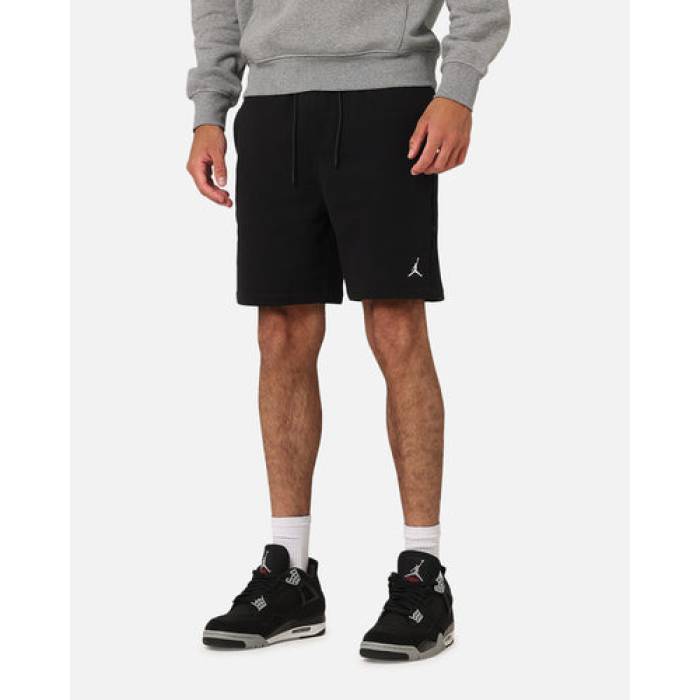 ナイキ ジョーダン Jordan 【 Brooklyn Fleece Shorts Mens Black/White 】 ブルックリン フリース さる股引き メンズ 黒いこと 黒いこと 白いこと 白いこと
