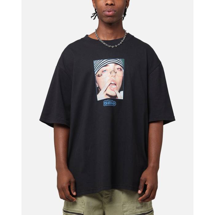 Billie Eilish 【 Billie Gem Organic Cotton T-Shirt Mens Black 】 Tシャツ メンズ 黒色 ブラック