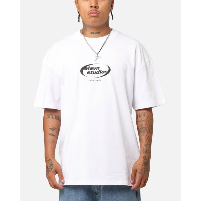 Elevn Clothing Co 【 Worldwide Studios T-Shirt Mens White 】 Tシャツ メンズ 白色 ホワイト
