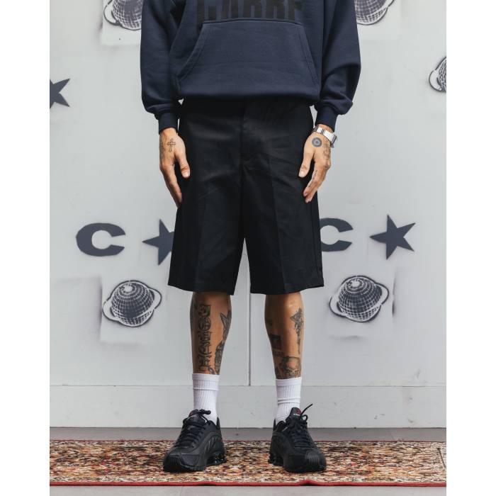 Carre 【 Studio Baggy Shorts Mens Black 】 制作室 さる股引き メンズ 黒いこと 黒いこと