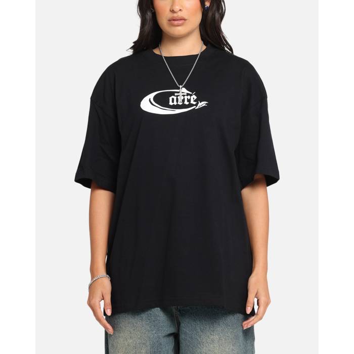 Carre 【 Not Finished T-Shirt Womens Black 】 Tシャツ レディース 黒色 ブラック