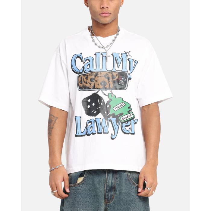 Market 【 Lawyer Chase T-Shirt Mens White 】 チェイス プルオーバー メンズ 白いこと 白いこと
