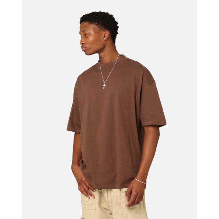 Culture Kings 【 Oversized Blank T-Shirt Mens Brown 】 ティーシャツ メンズ 赤銅色 赤銅色