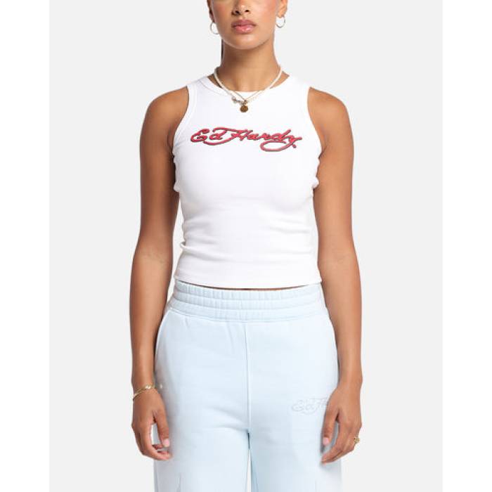 エドハーディー Ed Hardy 【 Tried And True Tank Womens White 】 タンクトップ レディース 白色 ホワイト