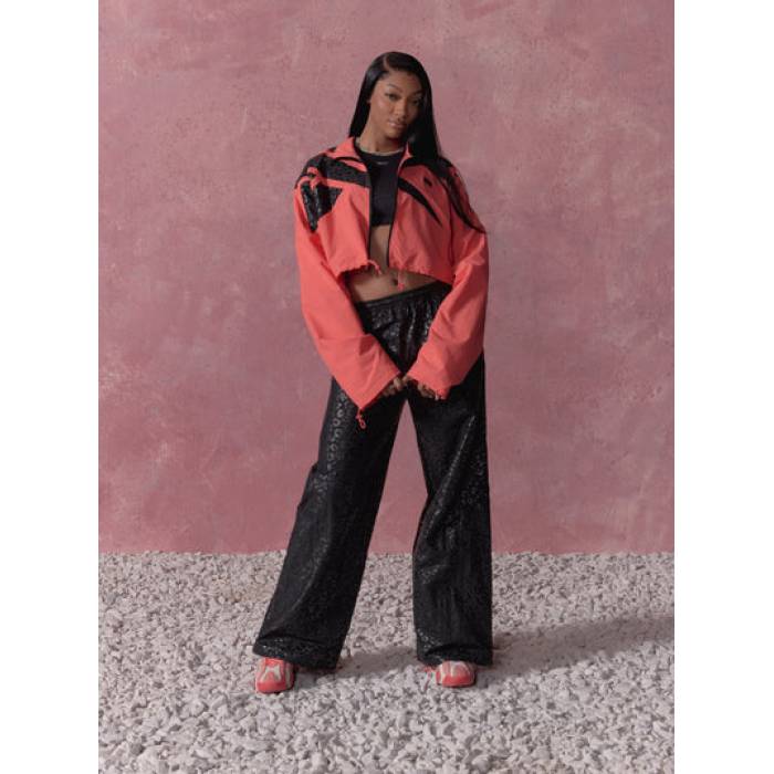 リーボック Reebok 【 X Angel Reese Women\u0027s Hoop Pants Womens Washed Black 】 レディース フープ レディース 黒いこと 黒いこと